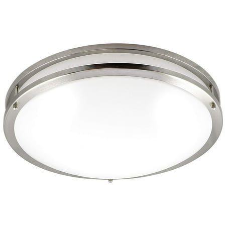 Luxrite LED Flush Mount Ceiling Light, 18 Inch, Dimmable, 3000K Soft White, 2160lm, 30W Ceiling Light Fixture, Energy Star & ETL - Perfect for Kitchen, Bathroom, Entryway, and Living