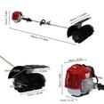 thumbnail image 2 of TFCFL 52cc 2-stroke Gas Powered Sweeper Broom Driveway Turf Artificial Grass Sweeping Cleaner, 2 of 12