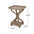 thumbnail image 2 of Emerald French Country Accent Table with Square Top, Natural, 2 of 8
