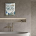 thumbnail image 3 of Bathroom Decor Canvas Wall Art Rustic Bathroom Rules Sign Picture Navy Blue Bathroom Wall Decor Painting Framed Modern Artwork for Bathroom Toilet LaundryRoom Decor 12x16 inch, 3 of 6