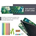 thumbnail image 5 of Fotbe Peacock And Flowers Pattern Leather Pencil Case, Pencil Pouch with Durable Zipper, Compact and Stylish Organizer for Stationery, Art Supplies, Travel Essentials, 5 of 7