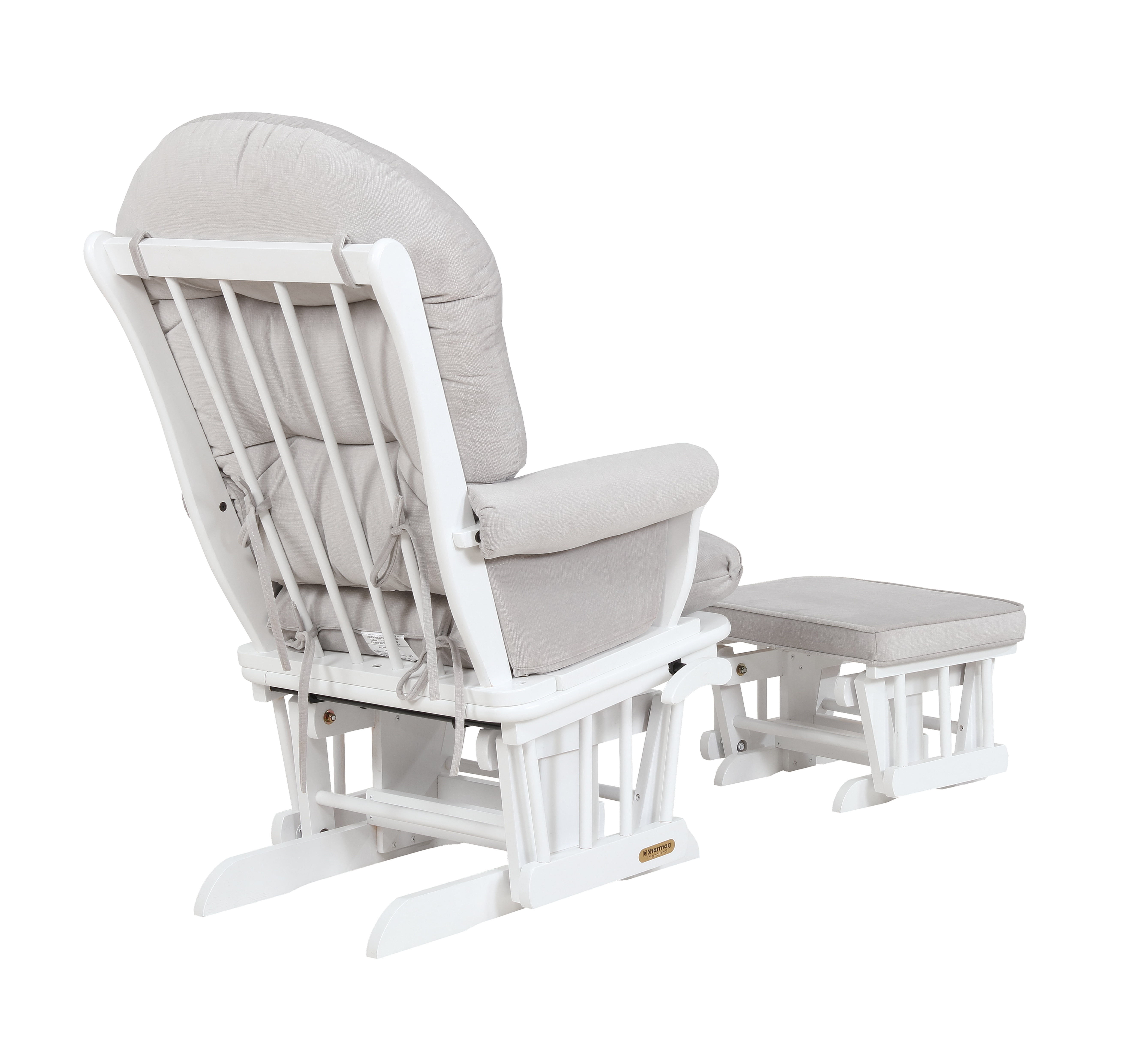 white rocker glider