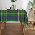 thumbnail image 3 of Rectangle Table Cloth, Scottish Clan Hunter Tartan Plaid Resistant Washable Tablecloth Decorative Table Cover for Dining, Indoor and Outdoor, 3 of 6