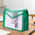 thumbnail image 1 of Homekingdee A4 Plastic Document Pouch with Reinforced Edges - Transparent Snap-Closure Waterproof and Dirtproof File Bag for Office Documents Organization, 1 of 6