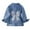 1#Dark Blue4, variant on Kiijoy Girl Embroidery Denim Jackets Kids Button Outerwear Casual Cute Coat, Sizes 2-3