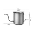 thumbnail image 4 of Titanium Camping Kettle, 420ml Pour Over Coffee Tea Boiler, 4 of 10