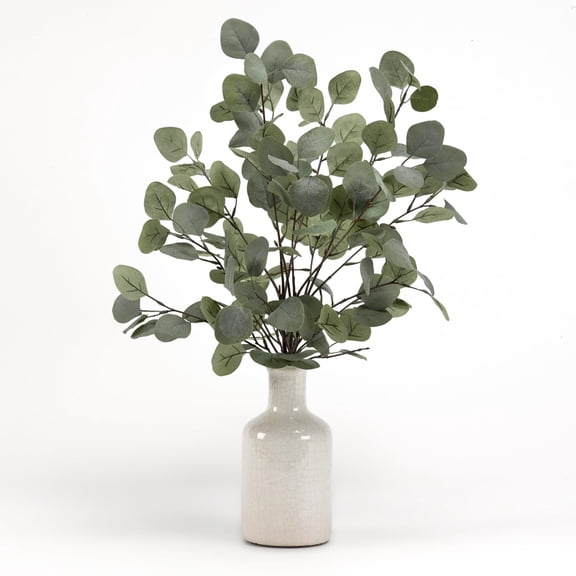 Grey/Green Eucalyptus in Ceramic Bottle