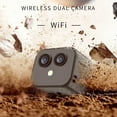 thumbnail image 4 of Nishore Webcam,Remote Two-way Camera Office Built-in Battery Wifi Camera 170° Wide Office Indoor Intercom Built-in 4k Wifi Lens 170° Camera Camera App Remote Dual Lens Two-way Intercom Battery Camera, 4 of 6