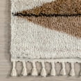 thumbnail image 5 of nuLOOM Kali Shaggy Diamond Tassel Area Rug, 4' x 6', Light Brown, 5 of 9