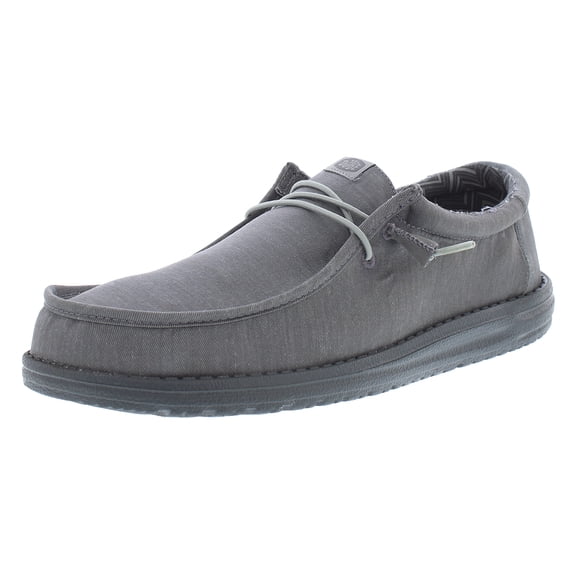 Hey Dude Wally Stretch Canvas Block Mens Shoes Size 8, Color: Granite Grey/Multicolor