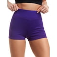 thumbnail image 4 of FANNYC Butt Lifting Yoga Shorts for Women High Waist Tummy Control Hot Pants Pure Color Pants Sports Gym Running Beach Shorts, 4 of 8
