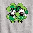 thumbnail image 3 of Disney - Mickey Minnie Shamrock - Toddler And Youth Crewneck Fleece Sweatshirt, 3 of 5