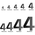 thumbnail image 3 of 1 Hanging Ornament - 6 Inch Metal House Number Metal Letters House Address Number House Numbers for Outside Mailbox Numbers for Outside Black Modern Metal Numbers, 3 of 7