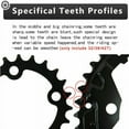 thumbnail image 2 of BUCKLOS 64/104 BCD Bike Chainring Set, Steel CNC Alloy Double/Triple MTB Chainring 22T 24T 26T 32T 38T 42T 44T 4 Bolts Mountain Bicycle Chainrings fit 8 9 10 Speed Compatible, 2 of 5