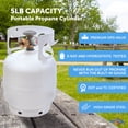thumbnail image 4 of Flame King 5LB Empty Propane Tank LP Cylinder with OPD Valve and Built-in Gauge, Great for Camping, 4 of 14