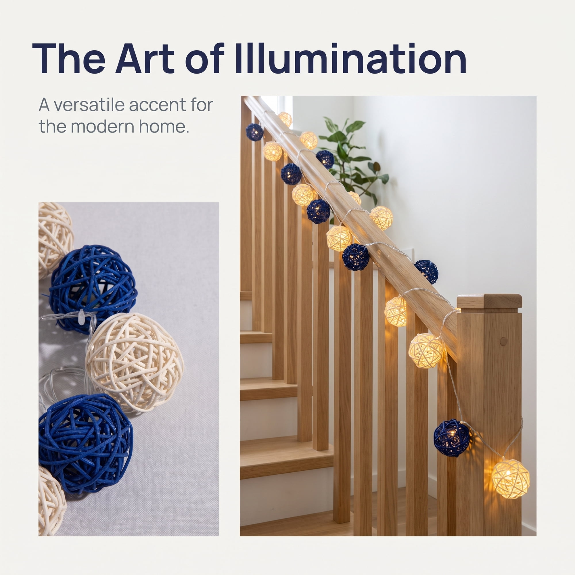 Unique Bargains Moroccan Orb Decor Lights with Flexible Design 6.6 ft Battery Operated