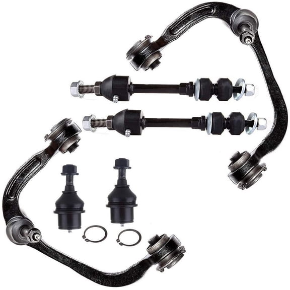 CCIYU Lower Ball Joints Front Sway Bar End Link Upper Control Arms Compatible fit for 2005-2008 for Ford for F-150 2006-2008 for Lincoln Mark LT 6pcs Suspension Kit