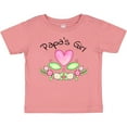 thumbnail image 3 of Inktastic Papa's Girl Heart Flowers Girls Baby T-Shirt, 3 of 5