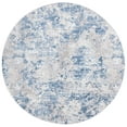 thumbnail image 3 of SAFAVIEH Amelia Alastar Abstract Distressed Area Rug, Gray/Blue, 6'7" x 6'7" Round, 3 of 11