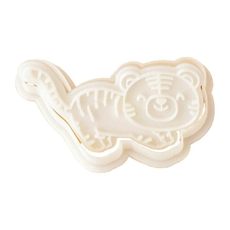 

Tiger Spring Festival Cookie Cutters and Stamper Cartoon Bakeware Tools Easy Safe Fondant Cake Mold Cake Decoration Gift