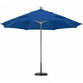 thumbnail image 4 of California Umbrella 11' Allure Series Patio Umbrella With Stainless Steel Pole Fiberglass Ribs  Pulley Lift With Sunbrella 2A Wheat Fabric, 4 of 7