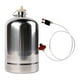 thumbnail image 1 of Cilindro de gas inflable de acero inoxidable para estufa de gas, cocina al aire libre, pesca. 1.5L, 1 of 9