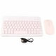 thumbnail image 1 of Juego de teclado Bluetooth Sincero ultradelgado de 10 pulgadas con carga USB Rosa, 1 of 10