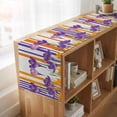 thumbnail image 6 of Purple Spring Floral Table Runner, Thin Line Farmhouse Modern Abstract Art Washable Cotton Linen Table Runners 60 Inches Long, Dresser Scarf Runner for Coffee/TV Stands/Kitchen/Cabinets 13''x60'', 6 of 9
