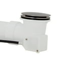 thumbnail image 4 of Westbrass D50P45SRE-07 45" Cable Drive Bathtub Drain Trim with Rotary Overflow Cover Knob, Pop-Up Stopper Sch. 40 PVC Fittings, Satin Nickel, 4 of 13