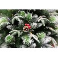 thumbnail image 4 of Super Full Flocked Pine Christmas Tree Pre-lit with Dual Color LED Lights (6ft Pre-lit), 4 of 8