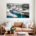 thumbnail image 2 of Elephant Stock Grand Canyon River Pop Wall Art - Horizontal Multi Panel Canvas - Living Room Wall Decor - Nature Multi Panel - Blue And White Decor - 65" x 42", 2 of 4