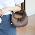 thumbnail image 2 of Bolso de media luna de cuero genuino, bolso de hombro debajo del brazo de alta calidad, bolso de lujo elegante de diseñador de marca para mujer, bolsos de mano para mujer, 2 of 5