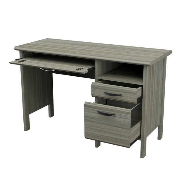 Inval Laminate Writing Desk with 2 Drawers and Open Storage, Multiple