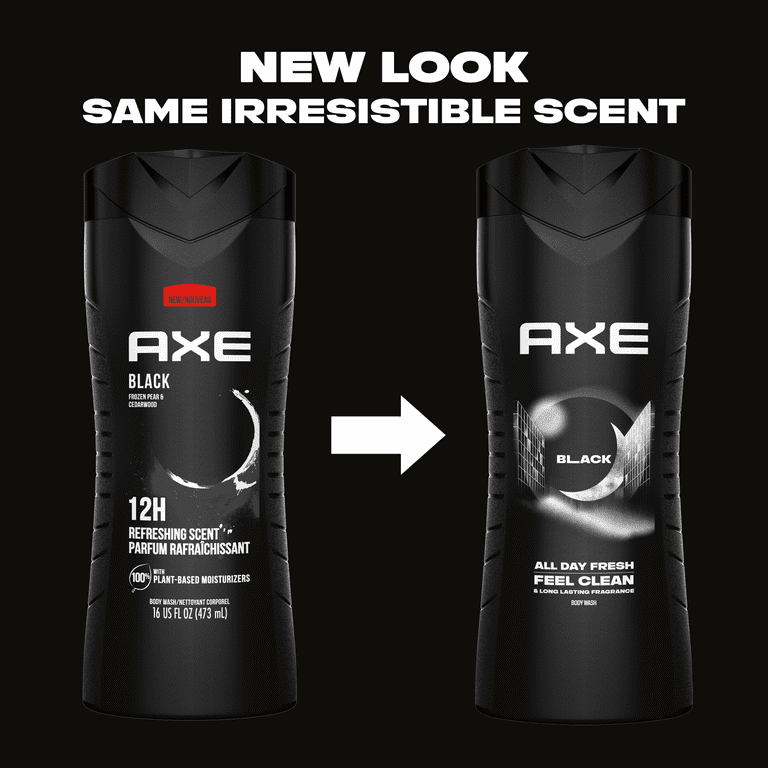 Axe Black Refreshing Long Lasting Men's Body Wash Twin Pack