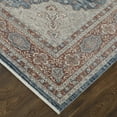thumbnail image 3 of Feizy Marquette Transitional Medallion, Gray/Red/Blue, 2'8" x 8' Runner Stain Fade Resistant Pet & Kid Friendly Bohemian & Eclectic Oriental Floor Rug for Living room Bedroom, 3 of 8