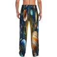 thumbnail image 3 of Disketp Space Planet Men'S Pajama Pants - Ultra Soft Fleece Sleep And Lounge Pants (Size: S-Xxl), 3 of 9