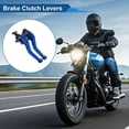 thumbnail image 2 of Palancas de freno y embrague cortas únicas para Kawasaki ZX6R/ZX636R/ZX6RR 2000-2004, palanca de freno ajustable de aleación de aluminio azul, 1 par, 2 of 7
