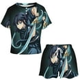 thumbnail image 3 of Demon Slayer Muichiro Tokito Women Pajamas Set Loungewear Sleepwear 2 Piece PJ Sets, 3 of 8