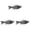 B, variant on 3 Pcs Hard Swimbait 3.93 Inch Multi Jointed for Topwater Bass, Slow Sinking Trout Fishing Crank Lure for Freshwater and Saltwater, Realistic Multi Jointed Swimbaits Kit, Fishing