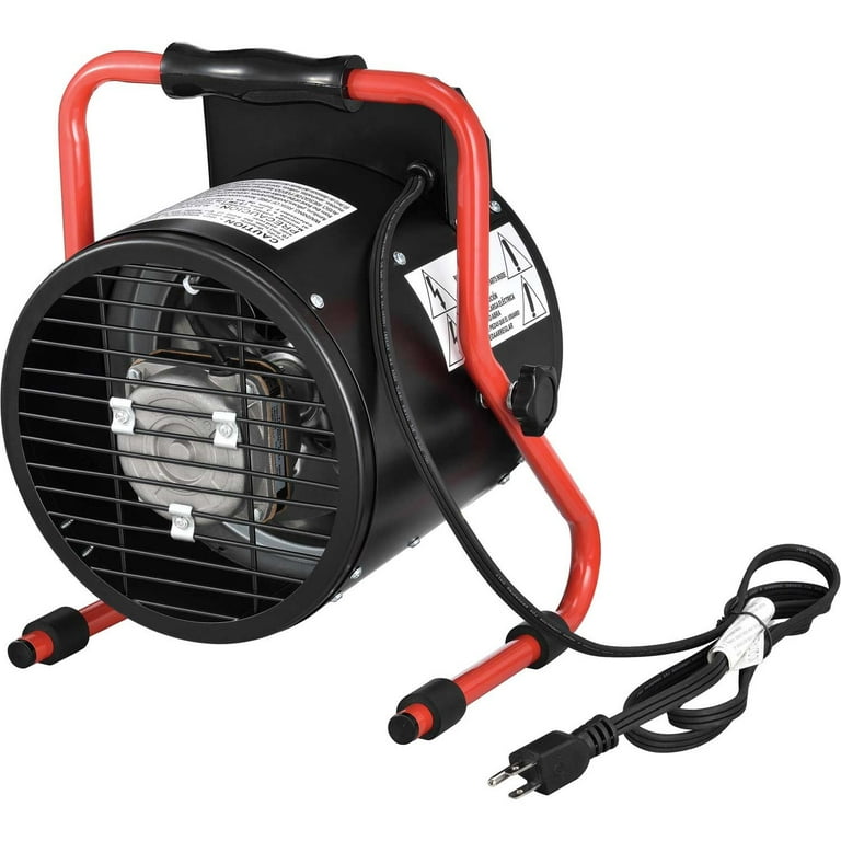 Portable Electric Garage Space Heater With Thermostat, 1500 watt, 120v,  Red, Lot of 1 - Walmart.com