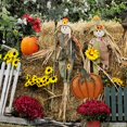 thumbnail image 4 of Letreros de jardín con forma de estacas metálicas con forma de calabaza para decoración otoñal (44,5 cm+66 cm), 4 of 7