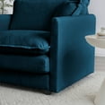 thumbnail image 5 of Modern 3-Piece Sofa Set with 2 Accent Chairs & 3-Seater Sofa, Breathable Chenille Fabric, Sturdy Wood Frame, Modular Design for Living Room Comfort - Blue, 5 of 9