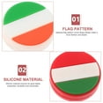 thumbnail image 2 of Masteelf 30 PCS  Silicone Tennis Racket Vibration Dampeners Round Shape National Flag Pattern Tennis Racquet Absorbers Tennis Racket Strings Dampers for Players, 2 of 8