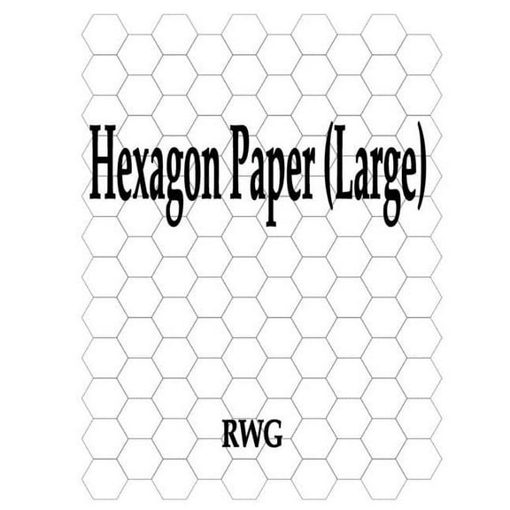 Hexagon Paper (Large): 50 Pages 8.5" X 11", (Paperback)