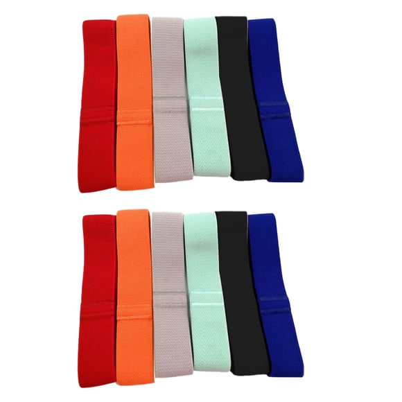 Hisilucky Bento Box Cinturón Elástico 12 Piezas Banda De Fijación Para Lonchera Bento Box Band Reemplazo Para Camping Escuela Oficina (Multicolor) 13*2.5*0.5Cm