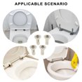 thumbnail image 3 of 4 Sets Universal Toilet Cover Screws Toilet Cover Expanding Screws Replacement, 3 of 8