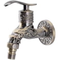 thumbnail image 1 of Grifo de pared de aleación de zinc antiguo para lavadora, estilo vintage para cocina, baño y jardín, 1 of 5