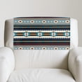 thumbnail image 2 of TSOVTHRID Aztec Tribal Stripe Print Recliner Headrest Cover PU Leather Sofa Headrest Protector Non Slip Couch Head Rest Covers for Recline Chair,Furniture,Living Room,17x27in, 2 Pieces, 2 of 7