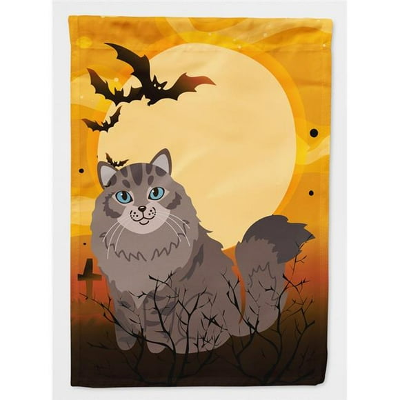 Carolines Treasures BB4455GF Halloween Siberian Cat Flag Garden Size