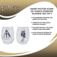 thumbnail image 7 of Harry Potter Icons 20-Ounce Stemless Glasses | Set of 2, 7 of 7